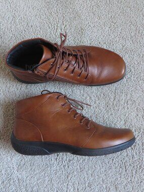 Hotter/Ortholite Womens Ellery II Ankle Booties Size 8 Brown Leather